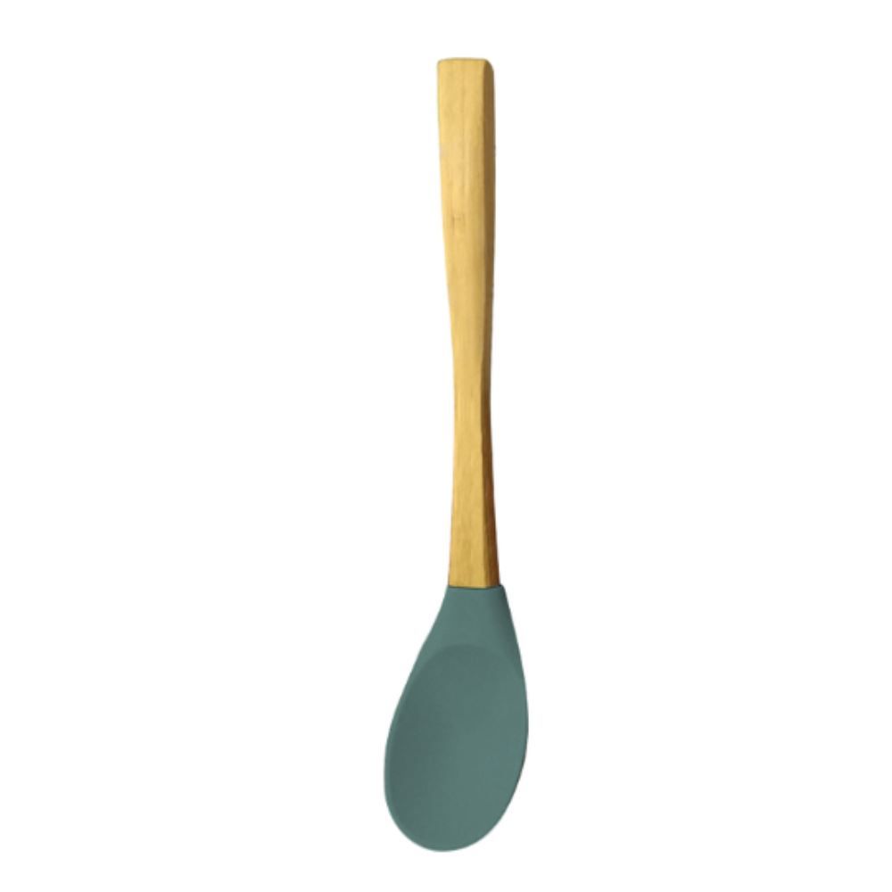 Colher De Silicone E Cabo De Bambu Havan Casa 30,5 Cm - Verde