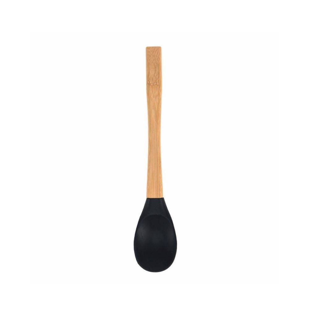 Colher De Silicone Com Cabo De Bambu Havan Casa - Preto