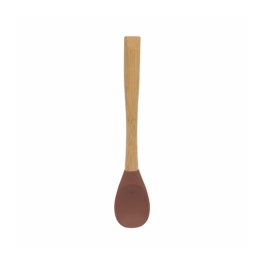 Colher De Silicone Com Cabo De Bambu Havan Casa - Marrom Rosado
