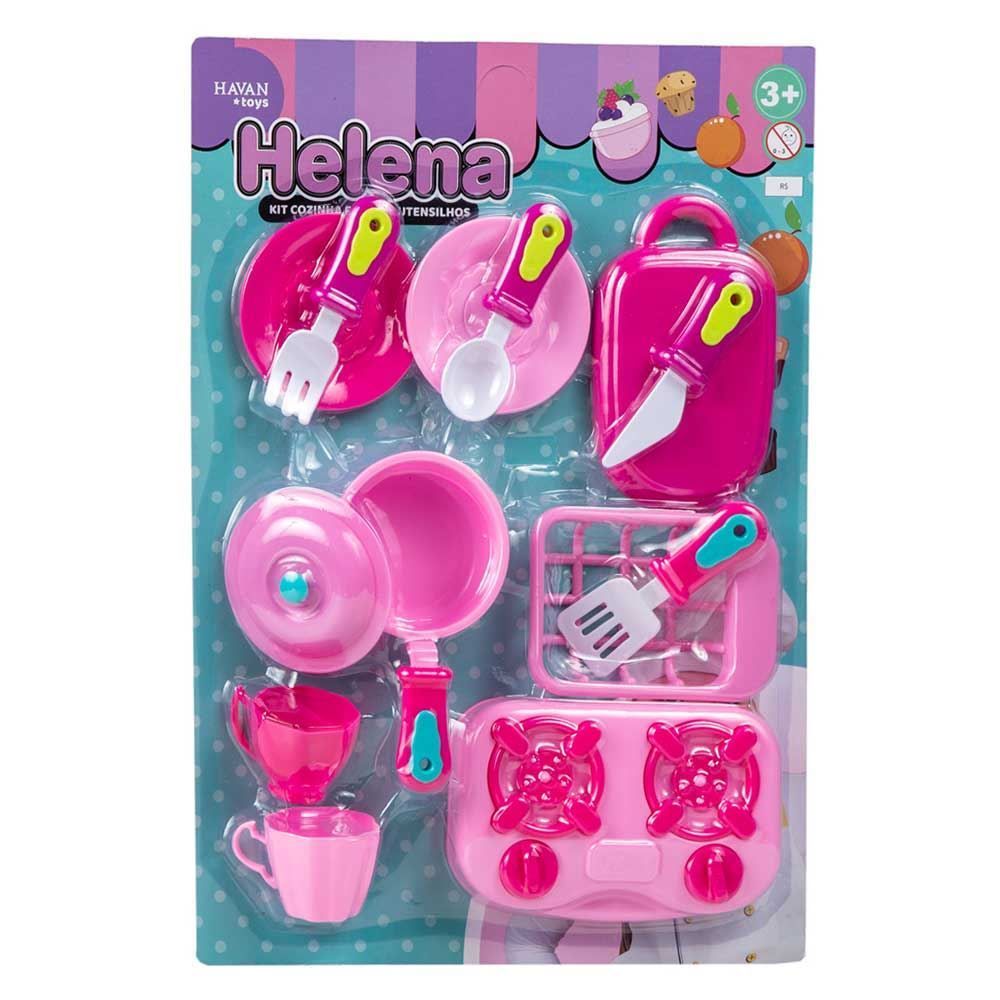 Conjunto Cozinha Fogão E Utensílios Havan Toys - HBR0386