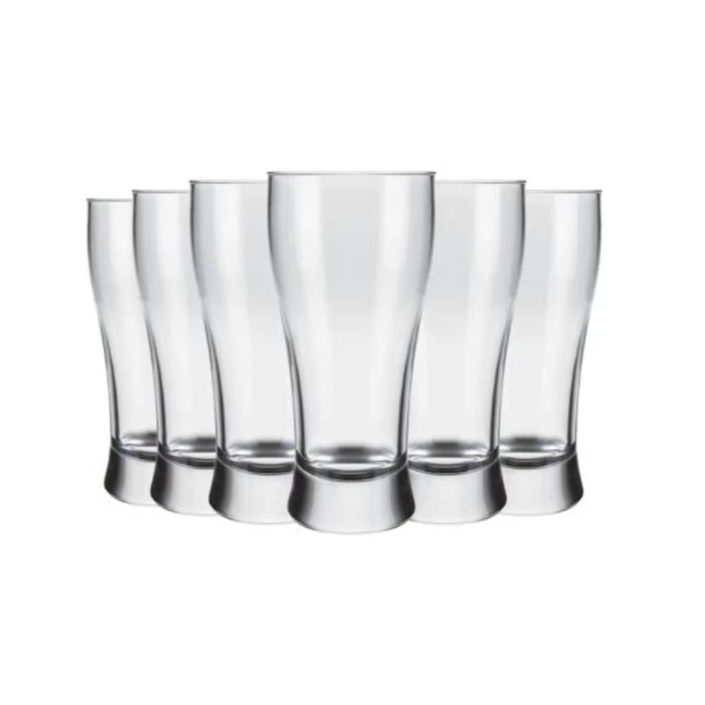 Conjunto De 06 Copos Vidro Lager 200Ml Nadir - Transparente 
