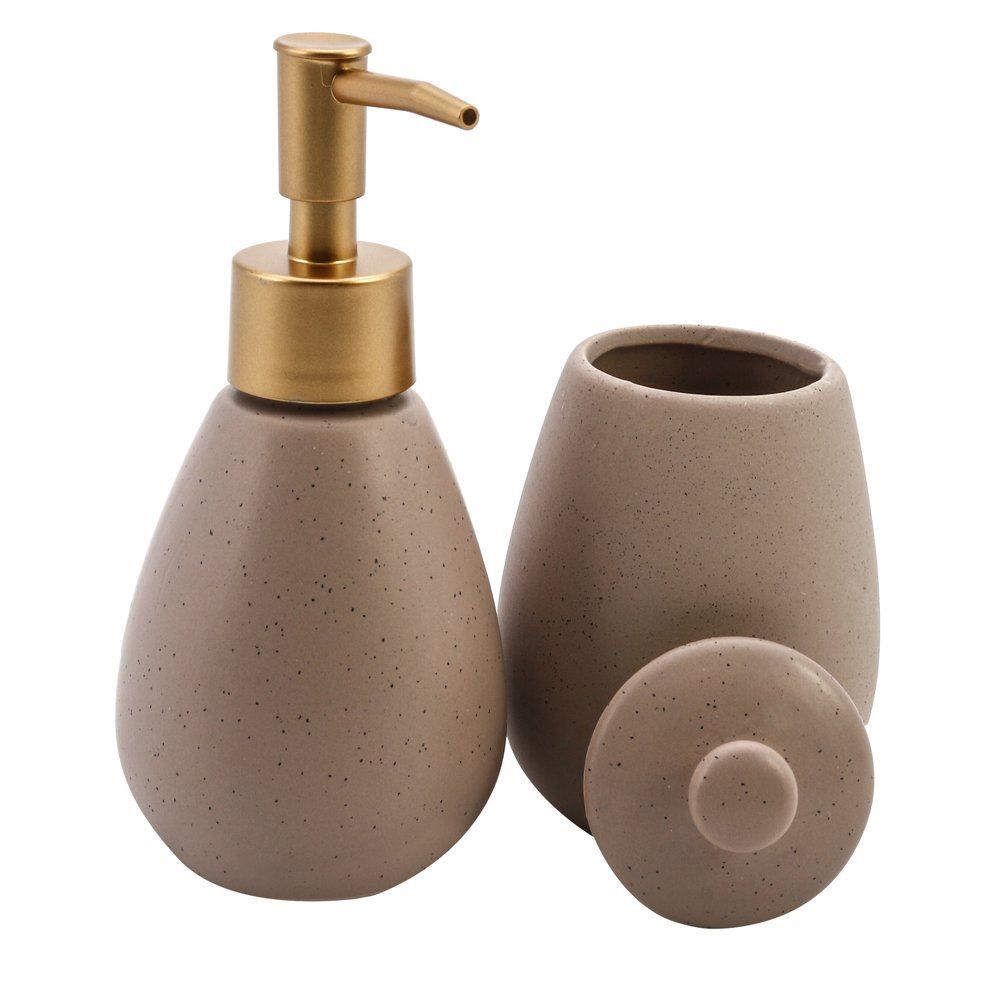 Conjunto De Banheiro Cerâmica Granilite Wolff 2 Peças - Nude