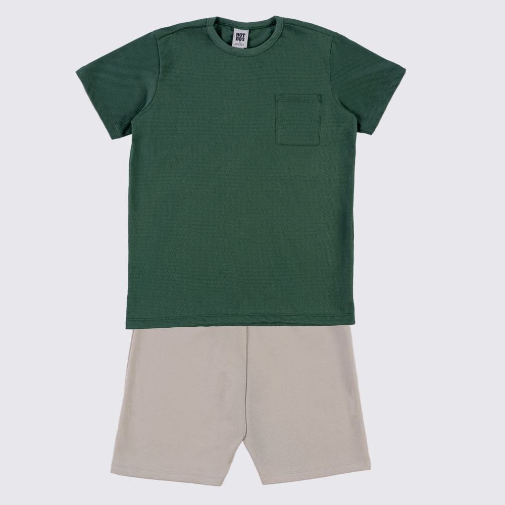 Conjunto Juvenil Menino 12 a 16 Anos Hot Dog