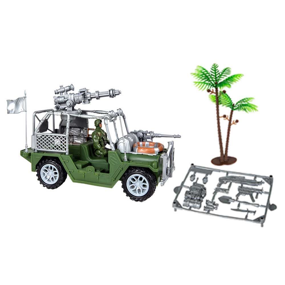 Conjunto Militar Soldado Jipe E Helicóptero Havan Toys - HBR0315