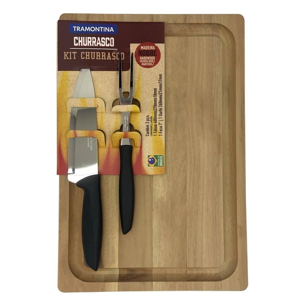 Jogo De Churrasco 3 Peças Tramontina - 10239/604