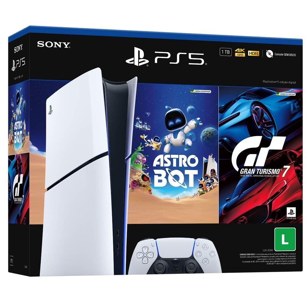 Console Playstation 5 Sony Slim Dundle Digital - Bivolt