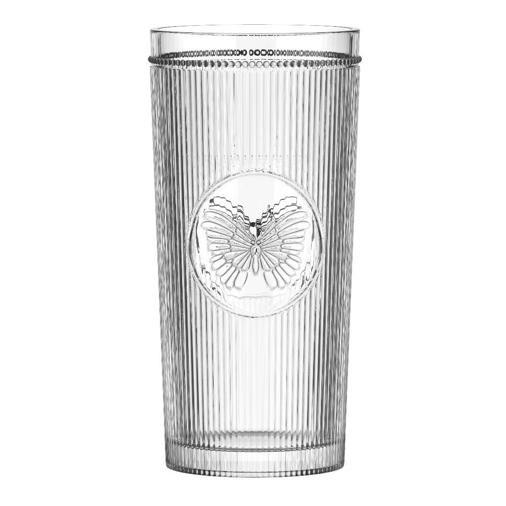 Copo Alto Borboleta Em Cristal 350Ml -  L Hermitage