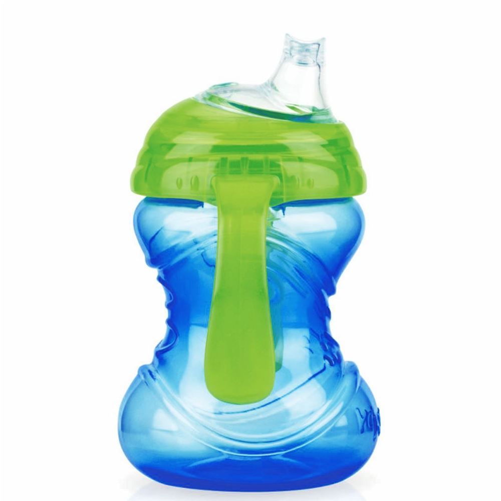 Copo com Alça Antivazamento Grip N’Sip Super Bico 240ml Nûby - AZUL CEU