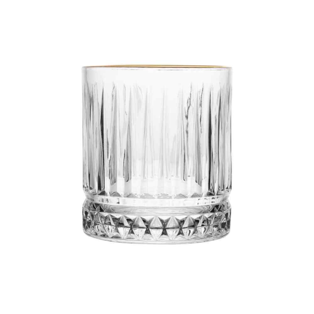 Copo De Cristal Com Filete Dourado Lyor - 330ml