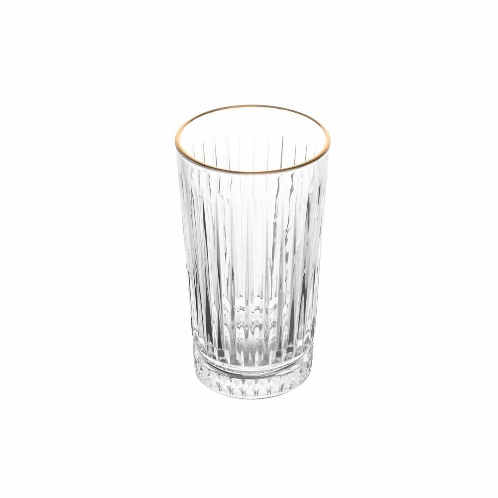 Copo Long Drink Filete Dourado Diamante Lyor - 280 Ml