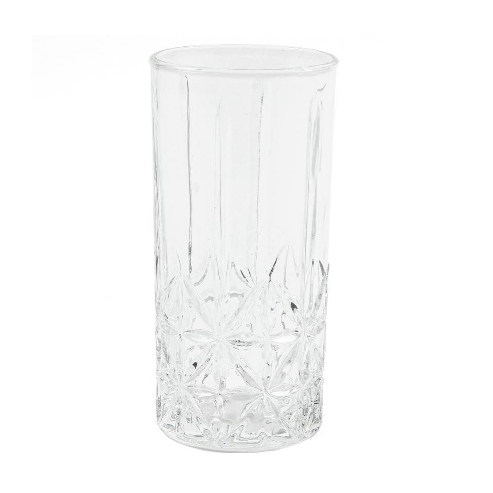 Copo Long Drink Flower Havan Casa 340Ml - Vidro Transparente