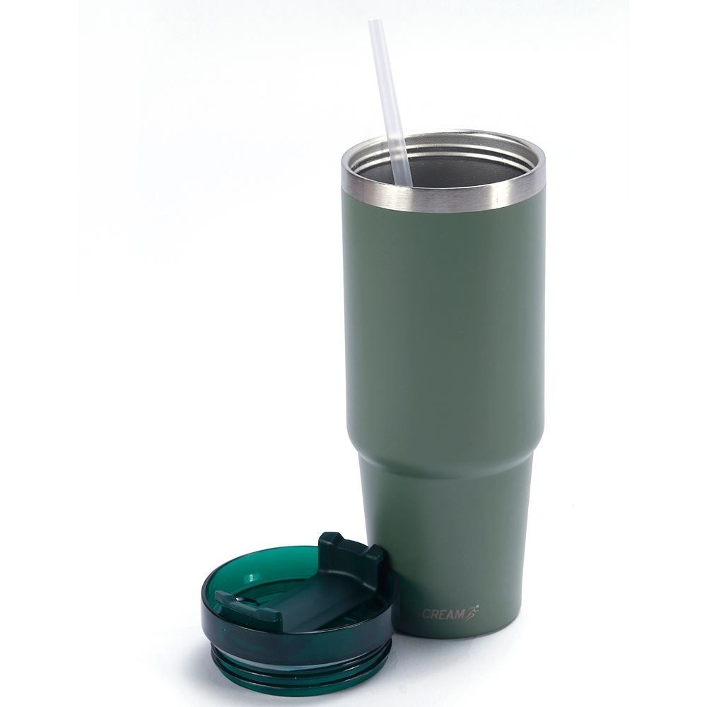 Copo Térmico Com Canudo Verde Scream Havan Casa - 900Ml