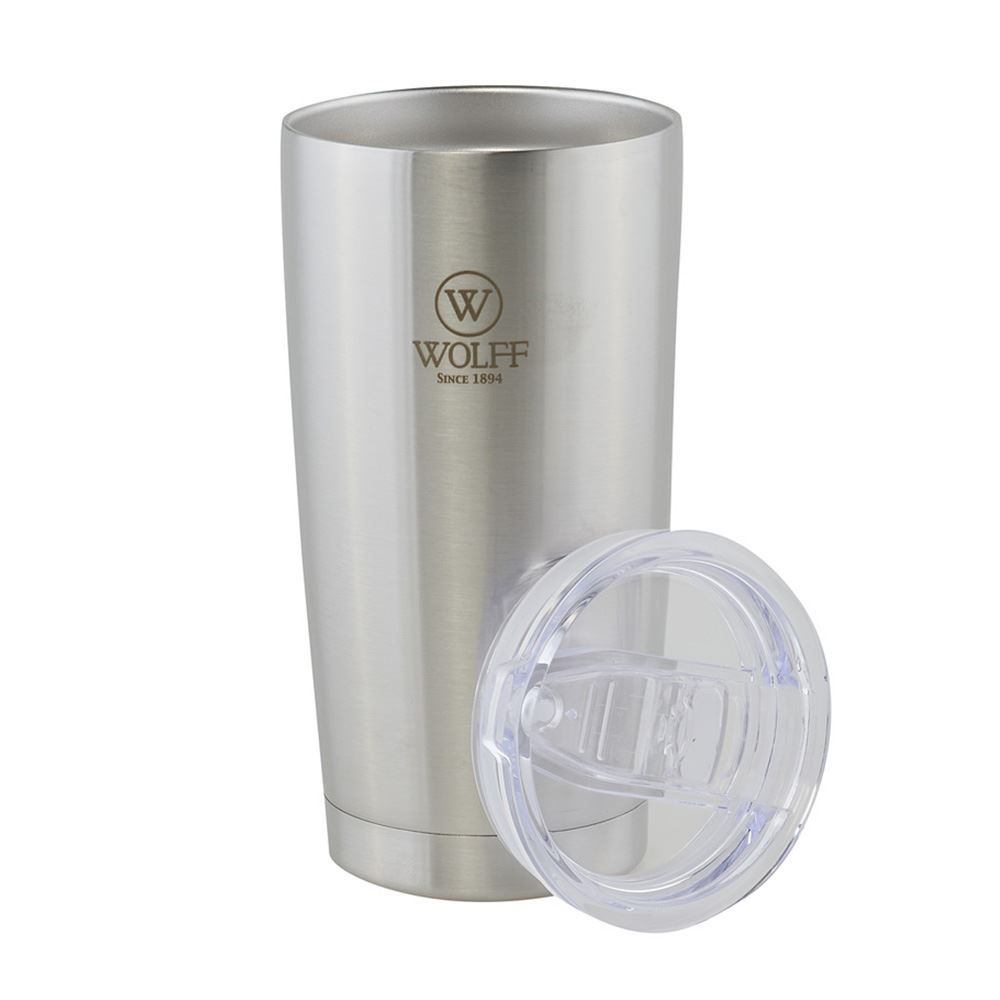 Copo Térmico Com Tampa Wolff 600Ml - Inox