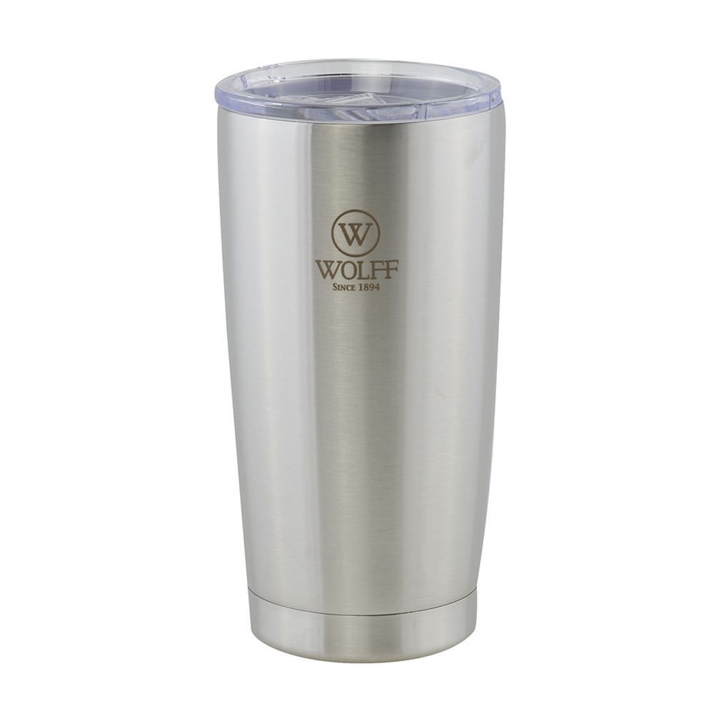 Copo Térmico Com Tampa Wolff 600Ml - Inox