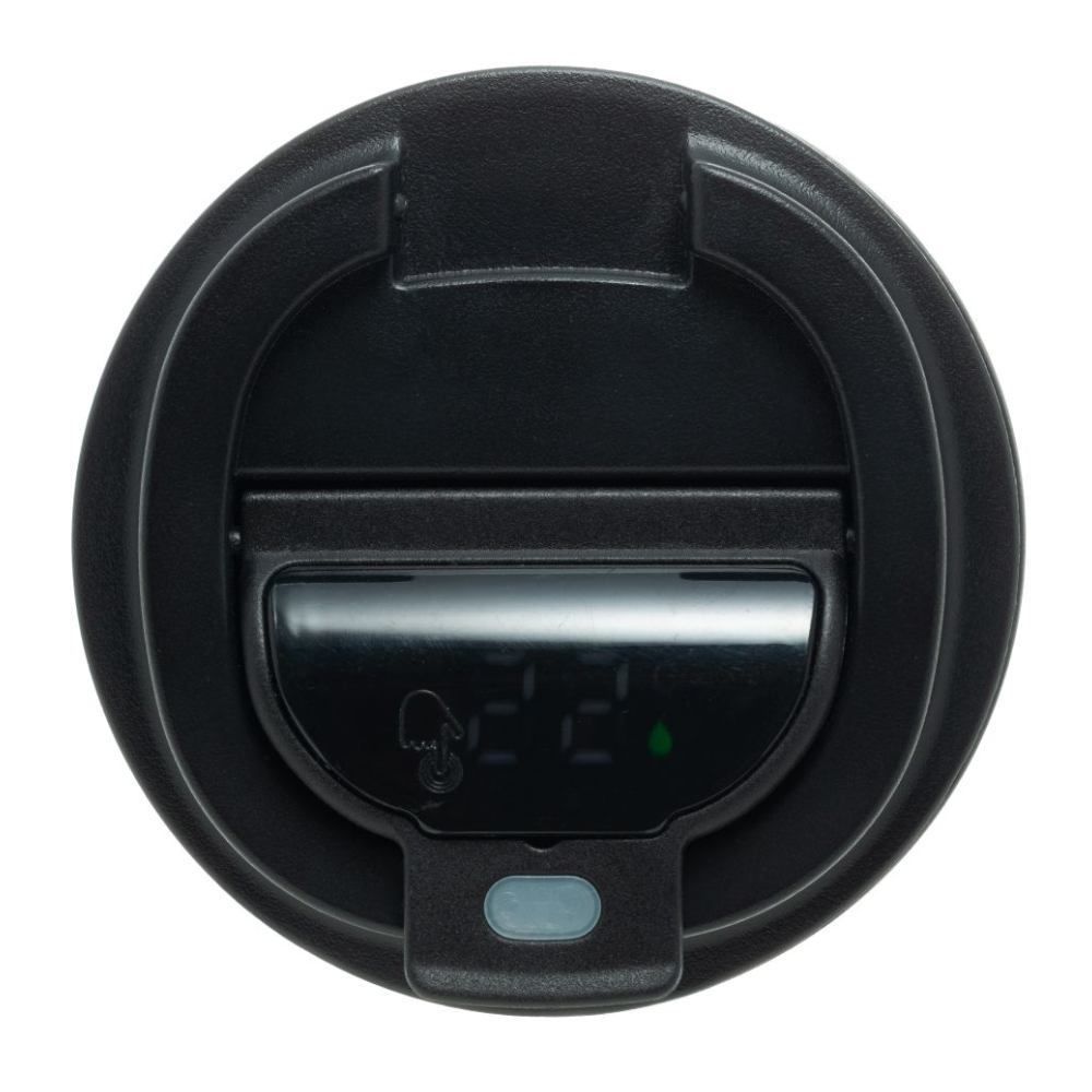 Copo Térmico Com Termômetro Motion Lyor 500Ml - Preto