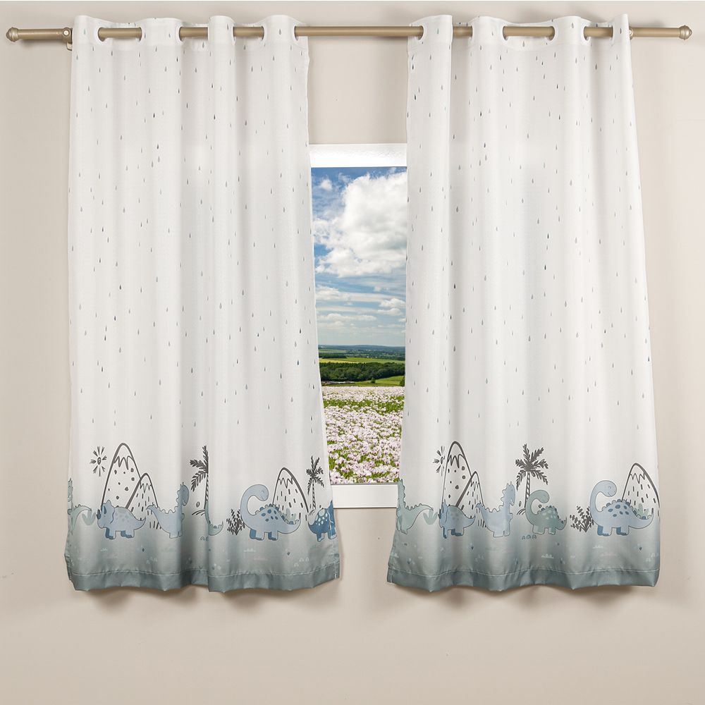 Cortina Infantil Rústica 2,60M X 1,70M Havan Kids - Baby Dinos