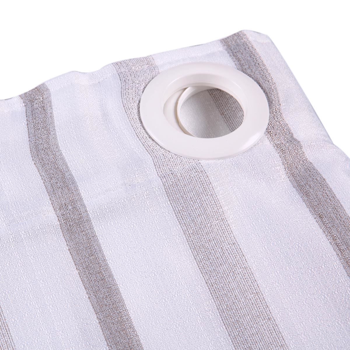 Cortina Para Cozinha 2,60X1,20M Poli Listra Havan - Branco