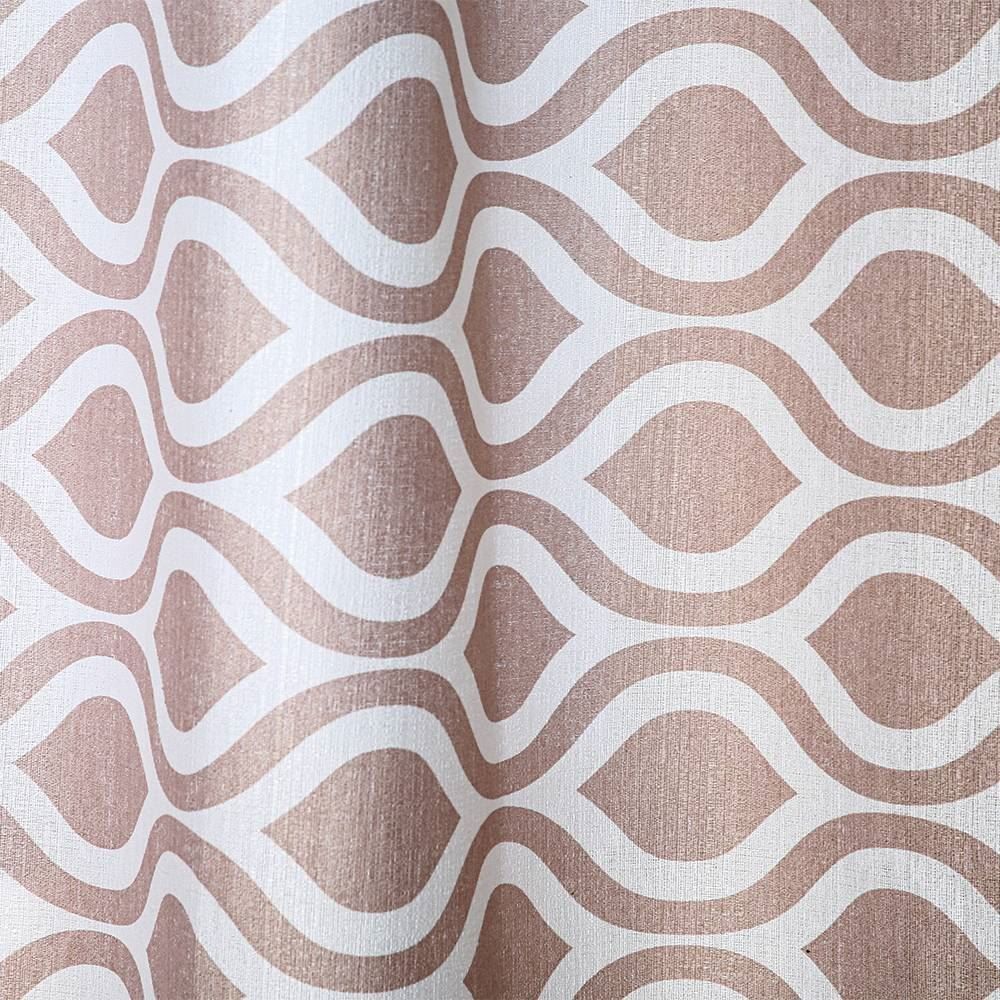 Cortina Para Quarto E Sala 2,40X1,70 M Veneza Havan Casa - Ondulado Rosa