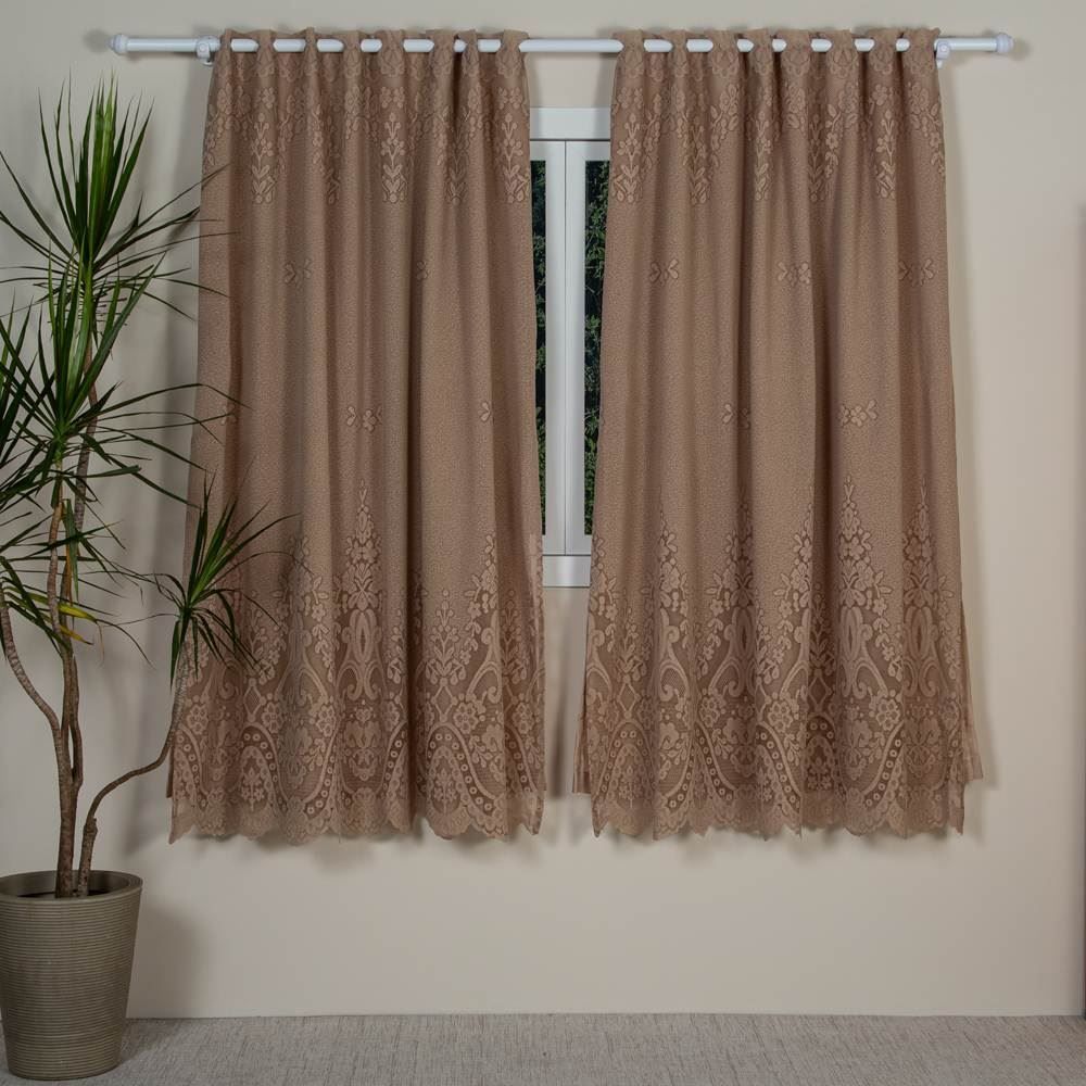 Cortina De Renda Irlanda 3,00X1,80 M Havan Casa - Taupe