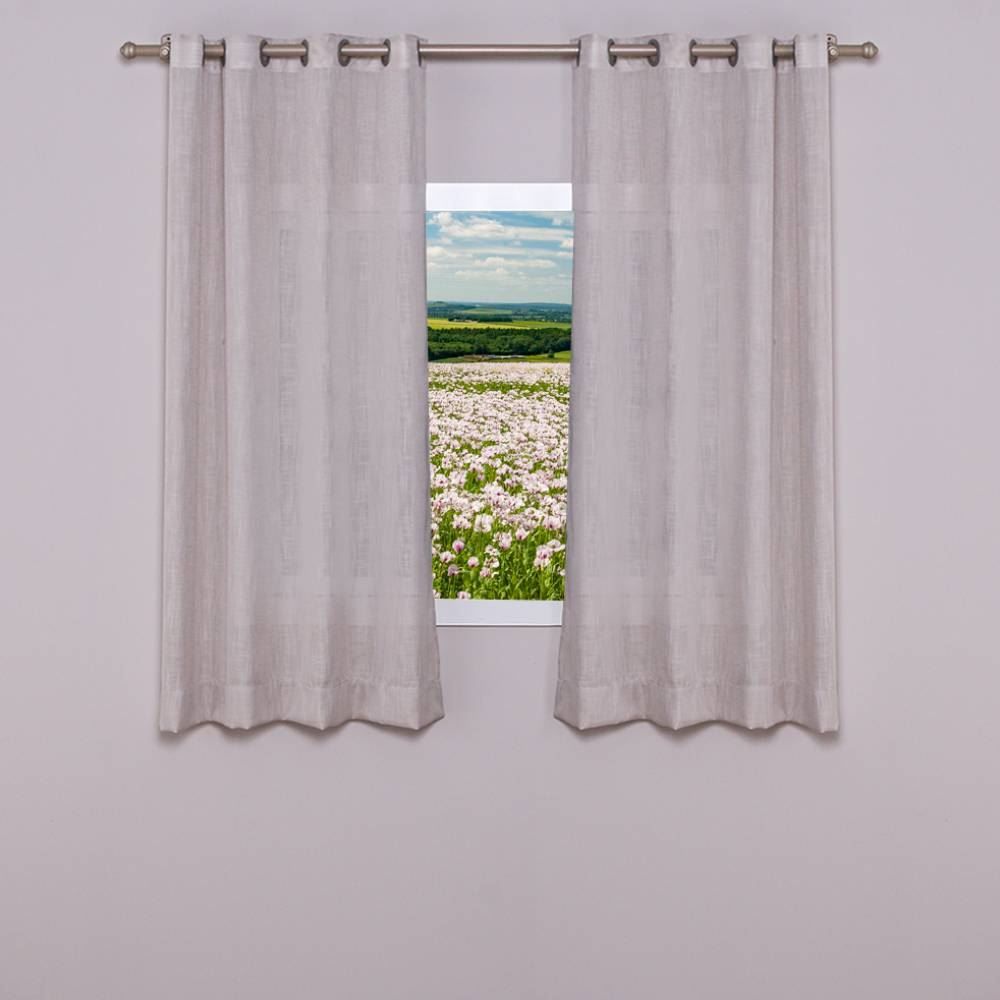 Cortina Rústica Luxor 2,60X1,70 M Havan Casa - Bege