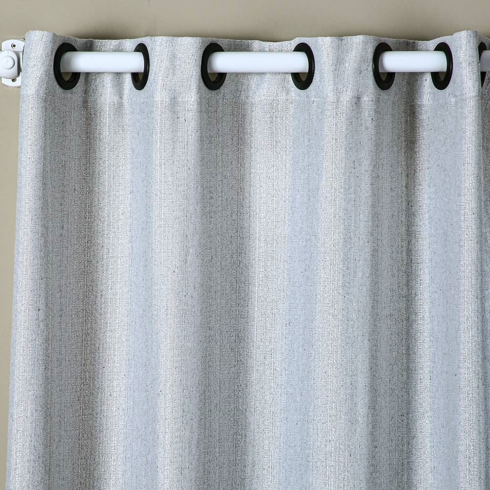 Cortina Veneza Para Quarto E Sala  2,60X2,30 M Rústica Havan Casa - Cinza Mescla