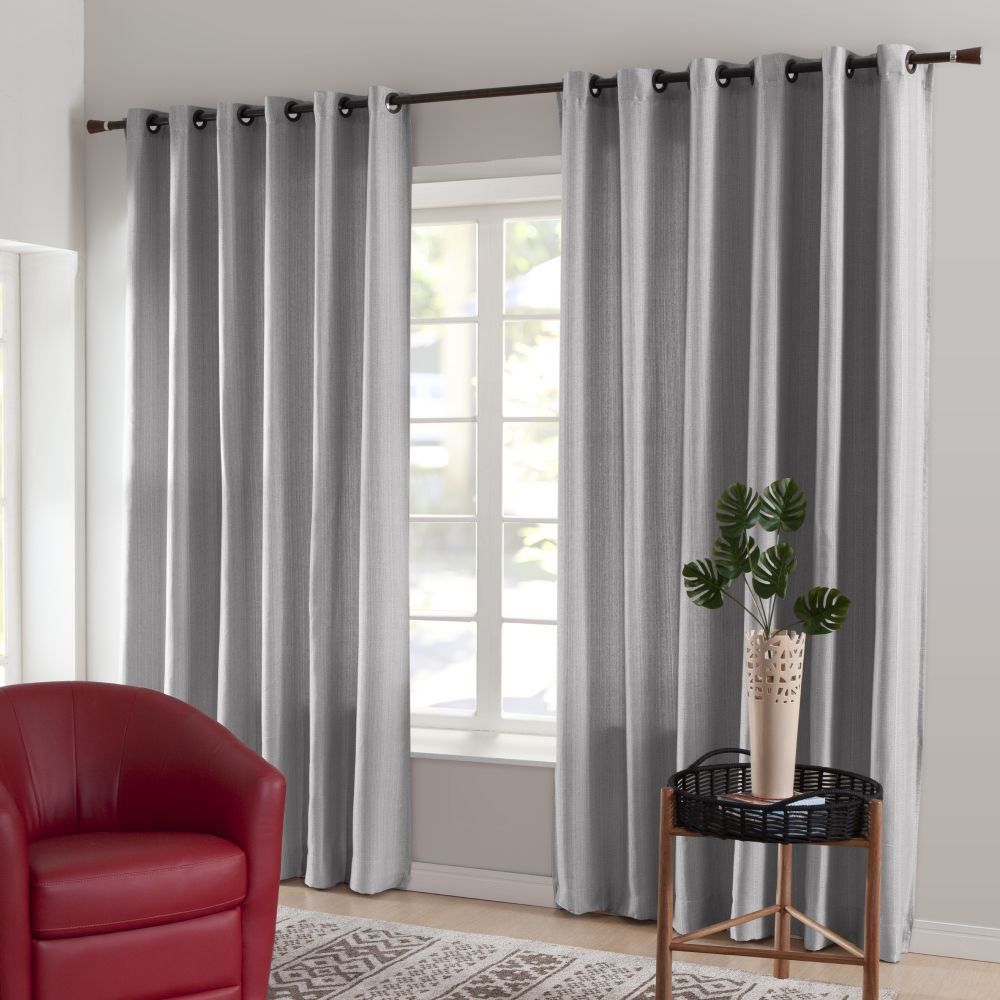 Cortina Para Quarto Ou Sala 4,00X2,30M Rústica Veneza Havan Casa - Mescla