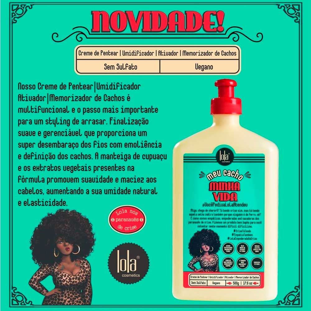 Creme De Pentear Meu Cacho Minha Vida Lola - 500ml