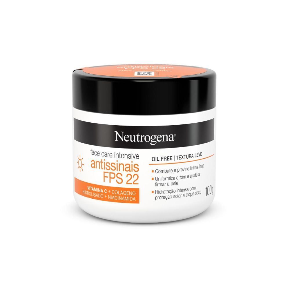 Creme Facial Antissinais Neutrogena Face Care Intensive - 100g