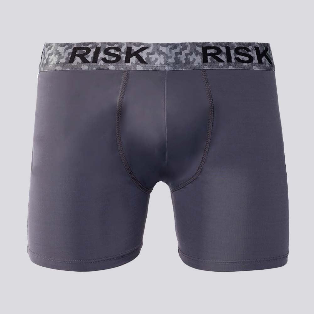 Cueca Boxer Masculina De Microfibra Com Elástico Sublimado Risk