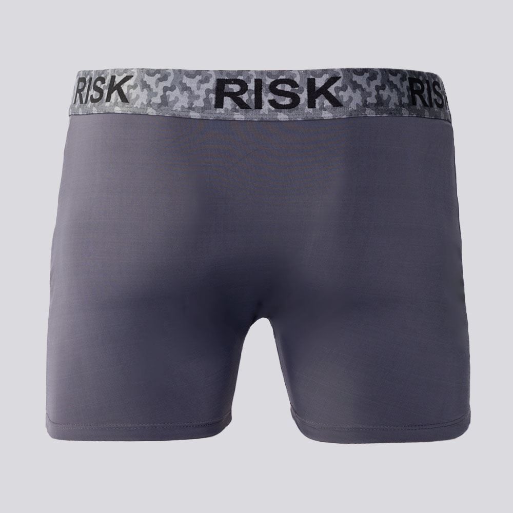 Cueca Boxer Masculina De Microfibra Com Elástico Sublimado Risk