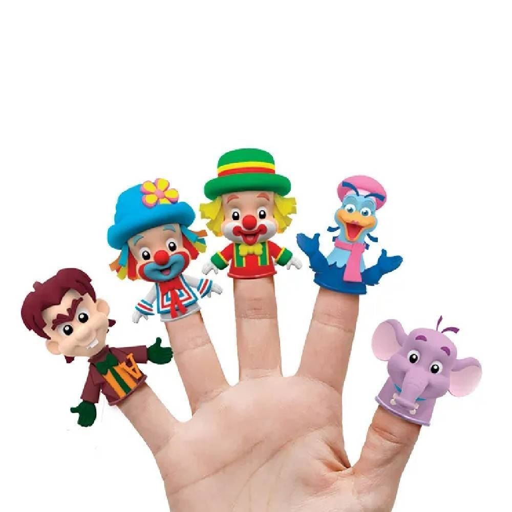 Dedoches Infantis Patati Patatá Lider Brinquedos - 5 Miniaturas