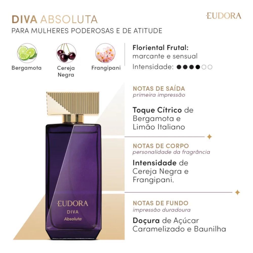Deo Colônia Eudora Diva Absoluta - 100ml