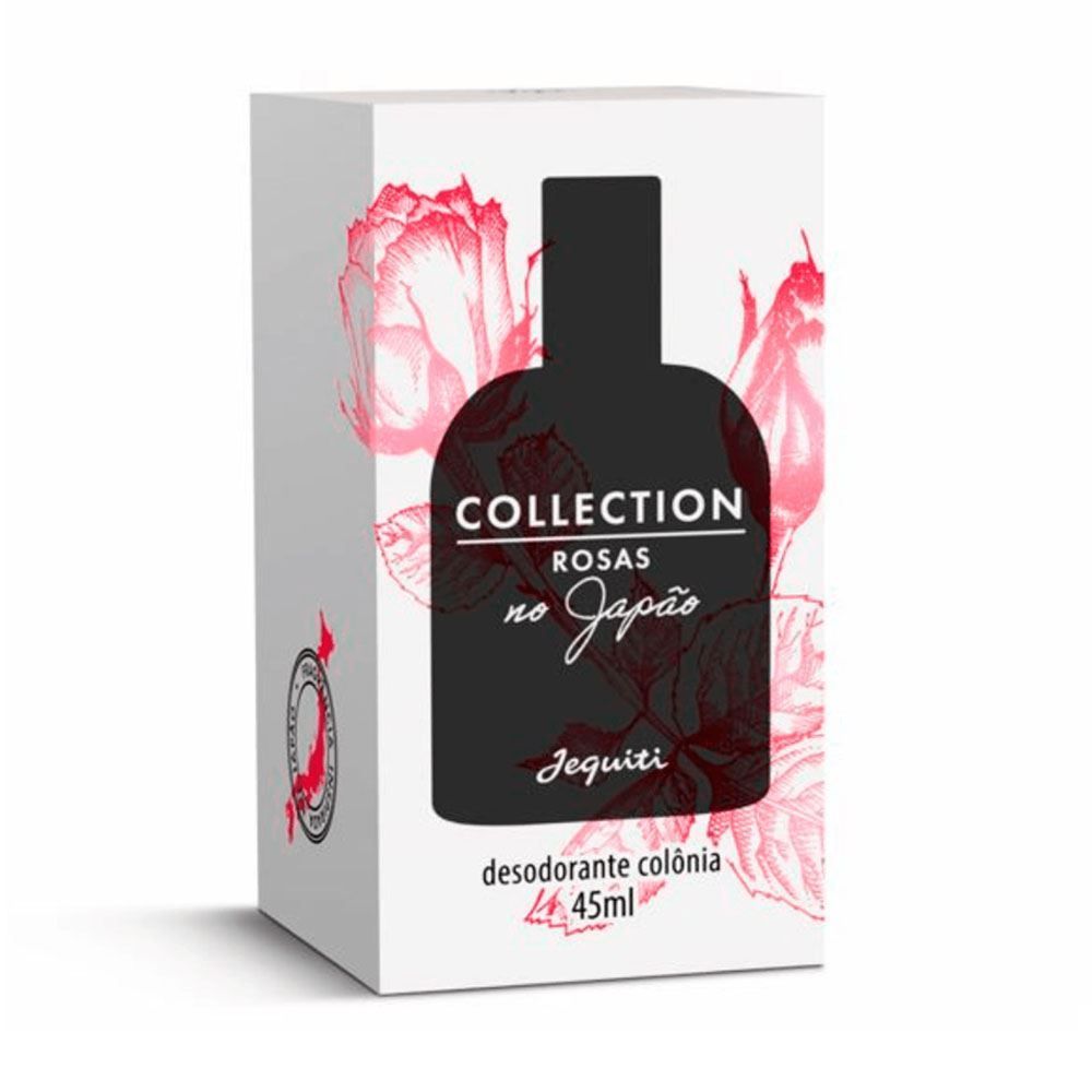 Deo Colônia Feminina Collection Rosas No Japão Jequiti - 45ml