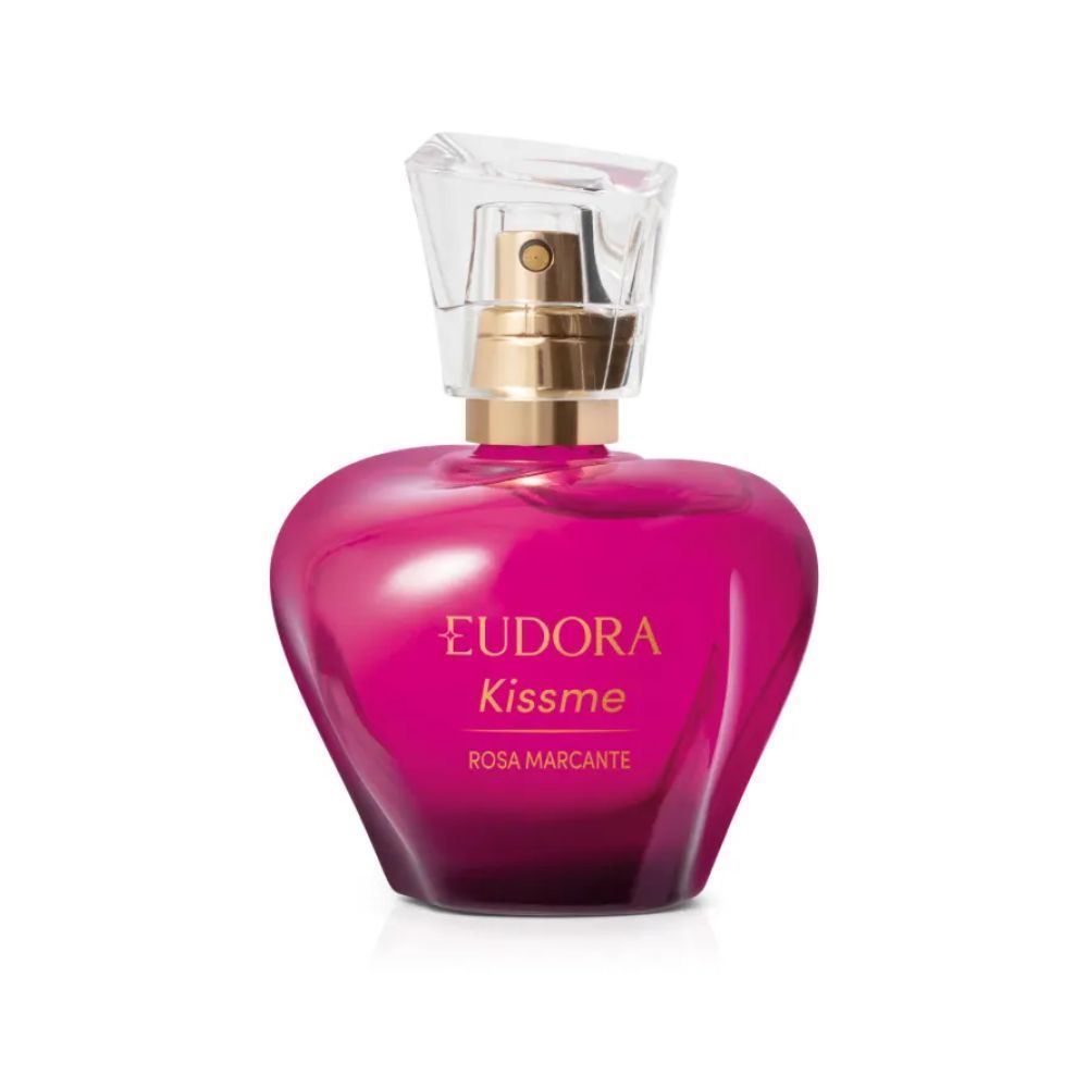 Deo Colônia Feminina Kiss Me Rosa Marcante Eudora - 50ml