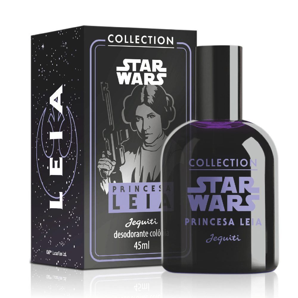 Deo Colônia Feminina Star Wars Princesa Leia Jequiti - 45ml