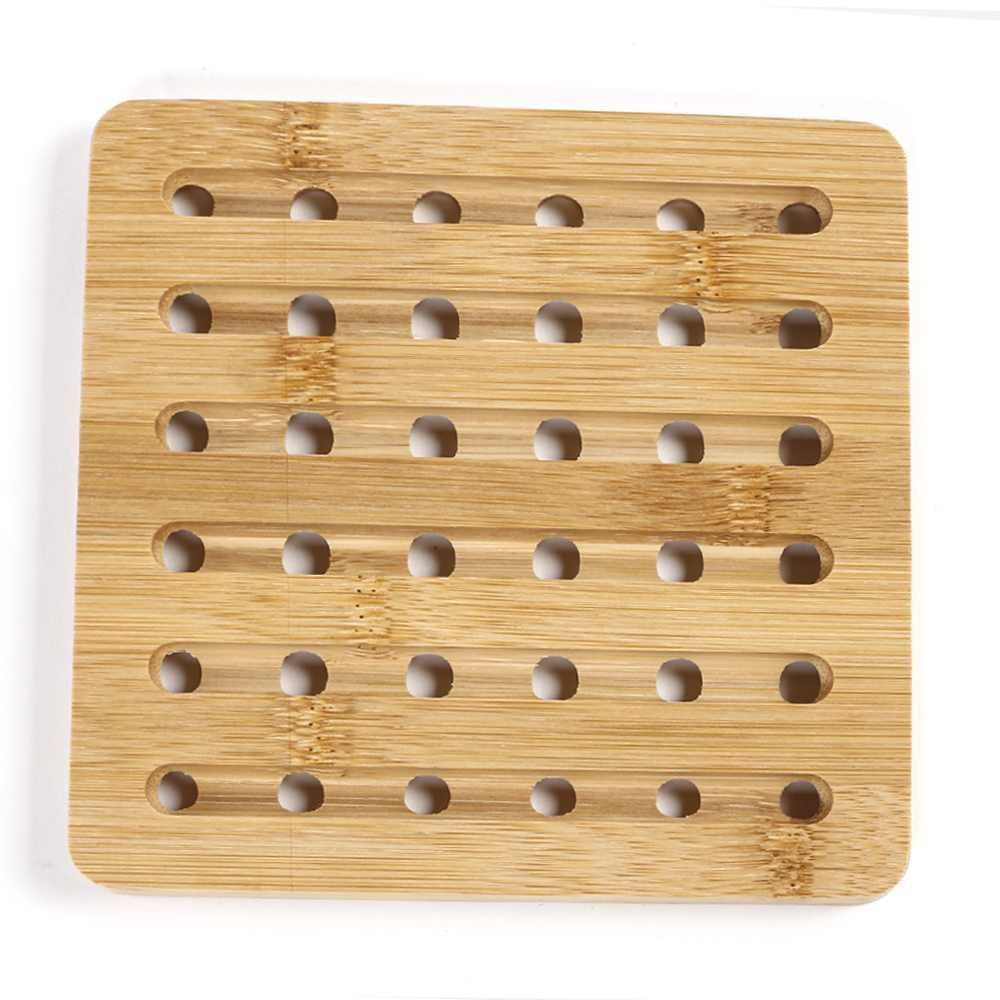 Descanso De Panela Quadrado Ecokitchen Mimo 15Cm - Bambu