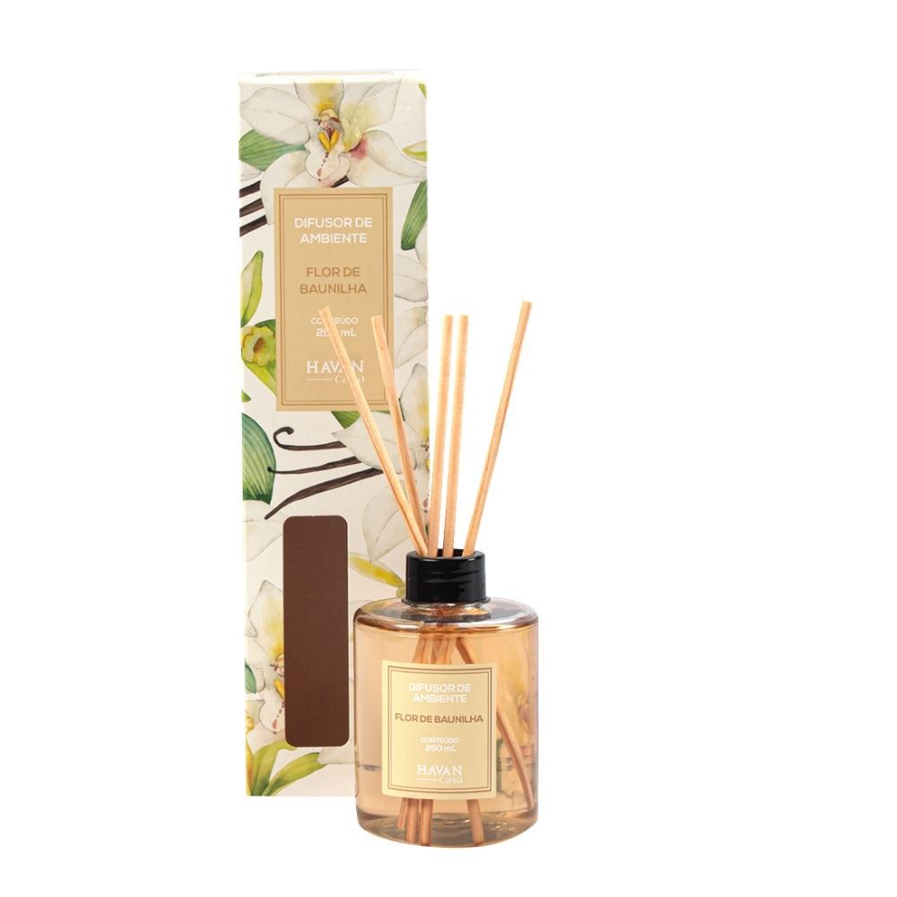 Difusor De Ambientes 250Ml Havan Casa - Flor De Baunilha