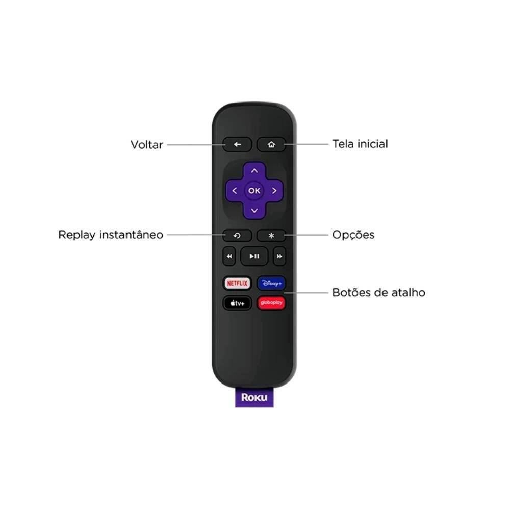 Roku Express 4K Dispositivo De Streaming Hd/4K/Hdr  - Preto