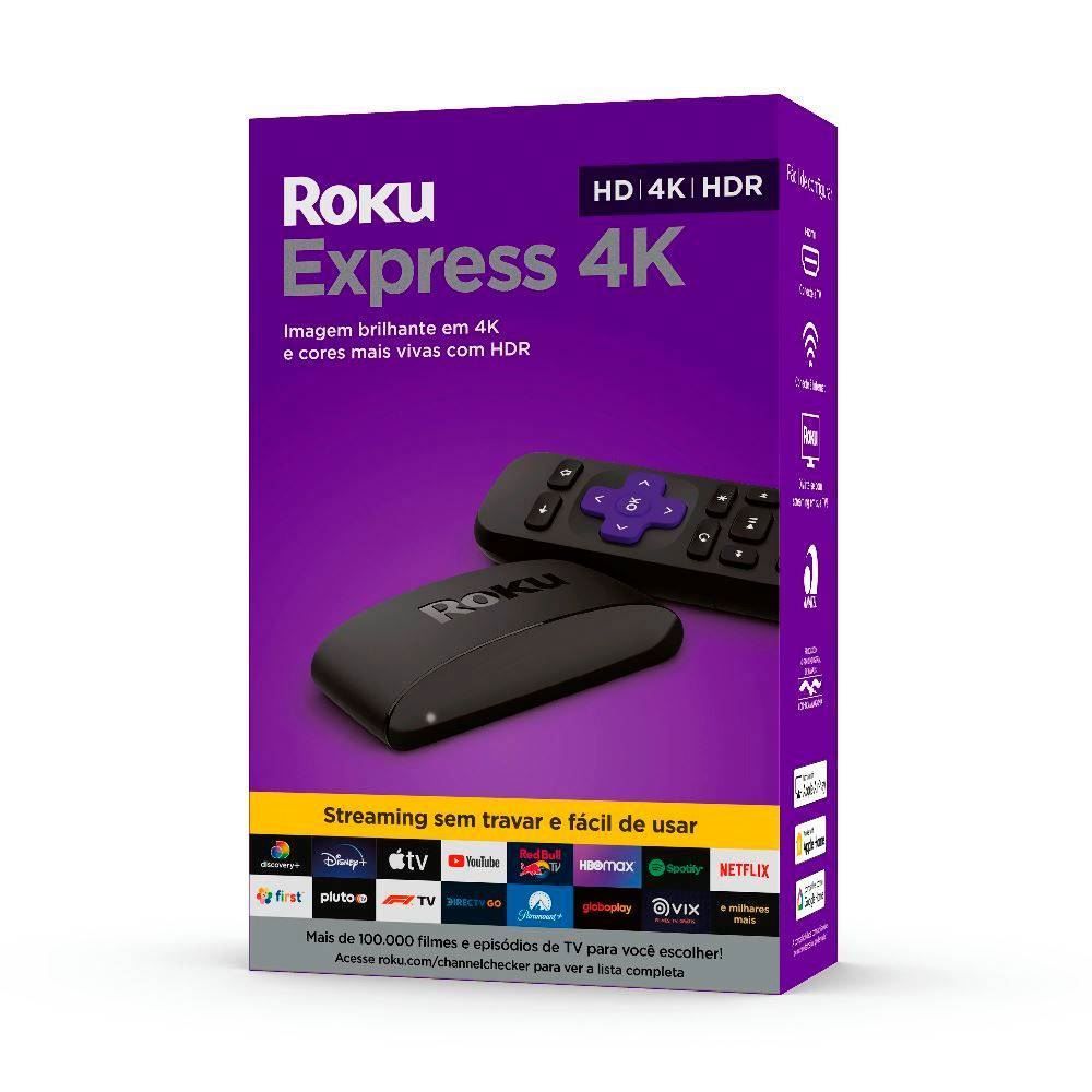 Roku Express 4K Dispositivo De Streaming Hd/4K/Hdr  - Preto