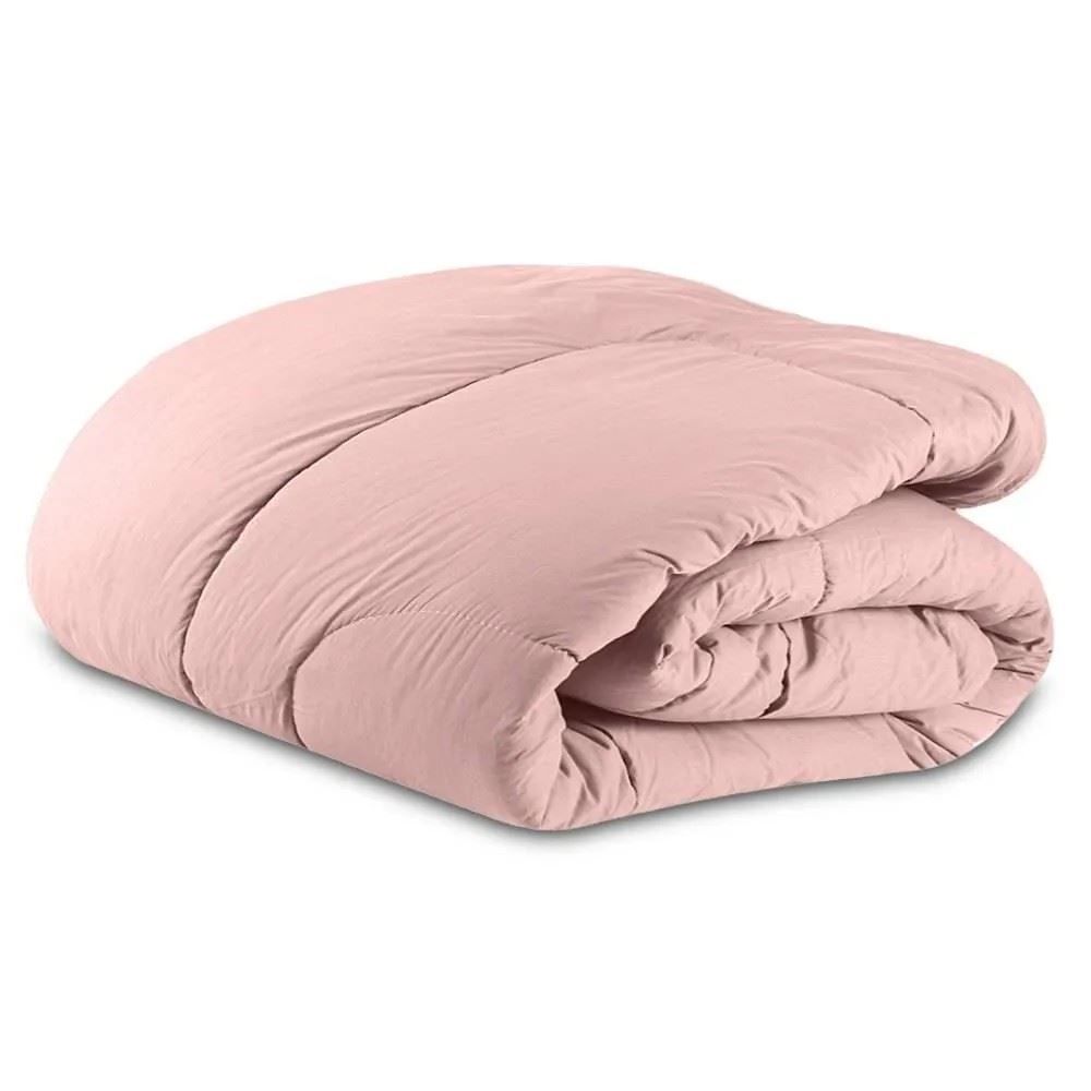 Edredom Casal 200 Fios Percal Buona Fortuna - Rosa Velho