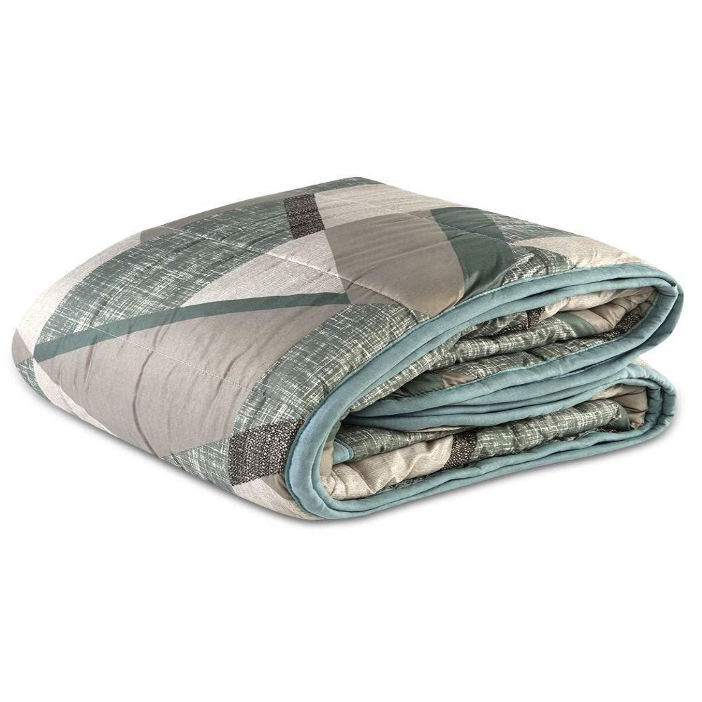 Edredom Casal Dupla Face 100% Poliéster Havan Casa - Gael Verde