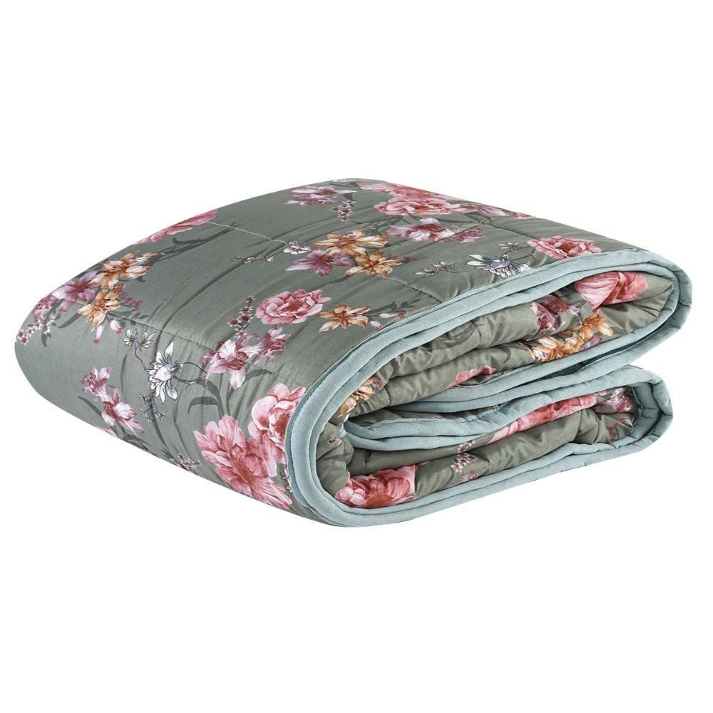 Edredom Casal Dupla Face 100% Poliéster Havan Casa - Luna Verde