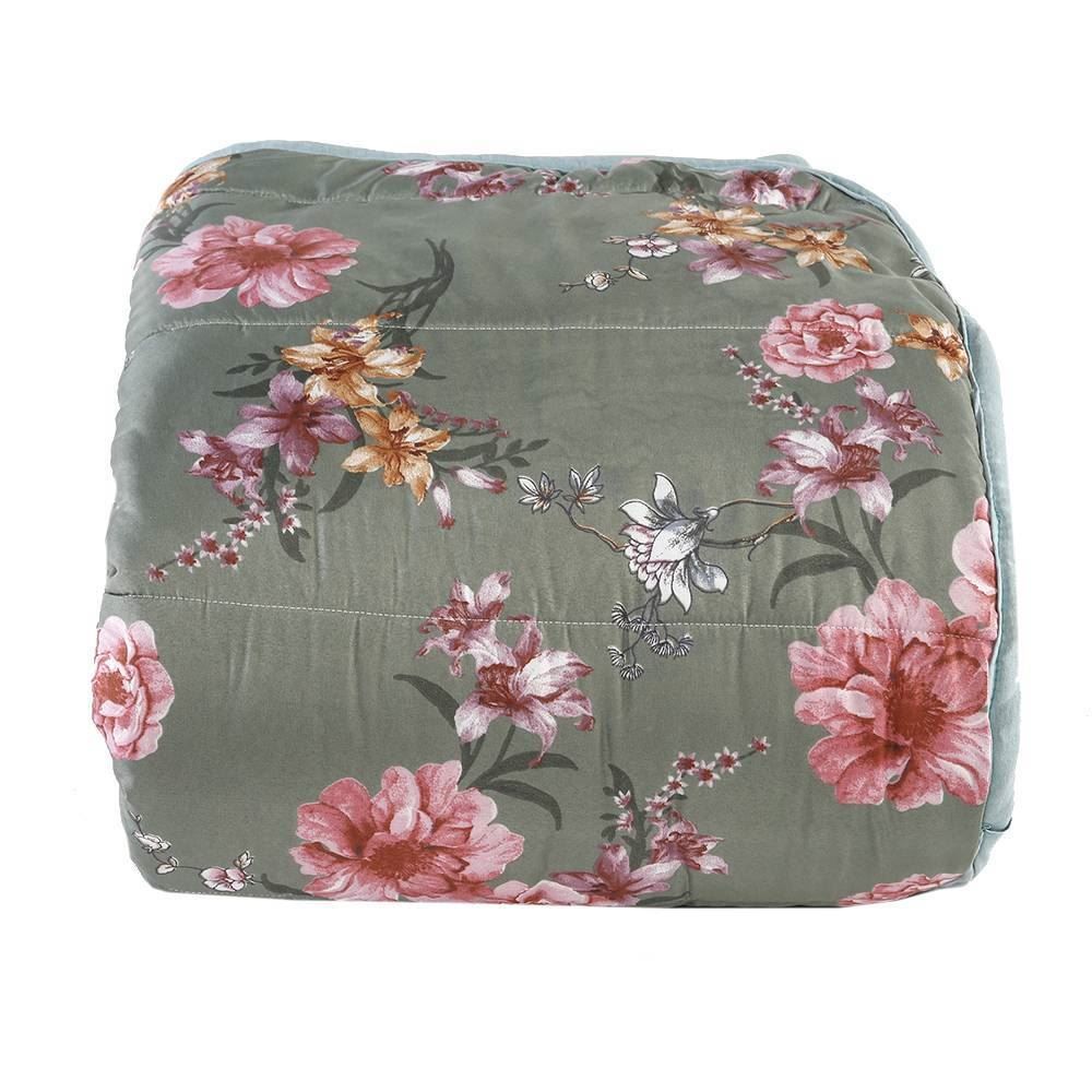 Edredom Casal Dupla Face 100% Poliéster Havan Casa - Luna Verde