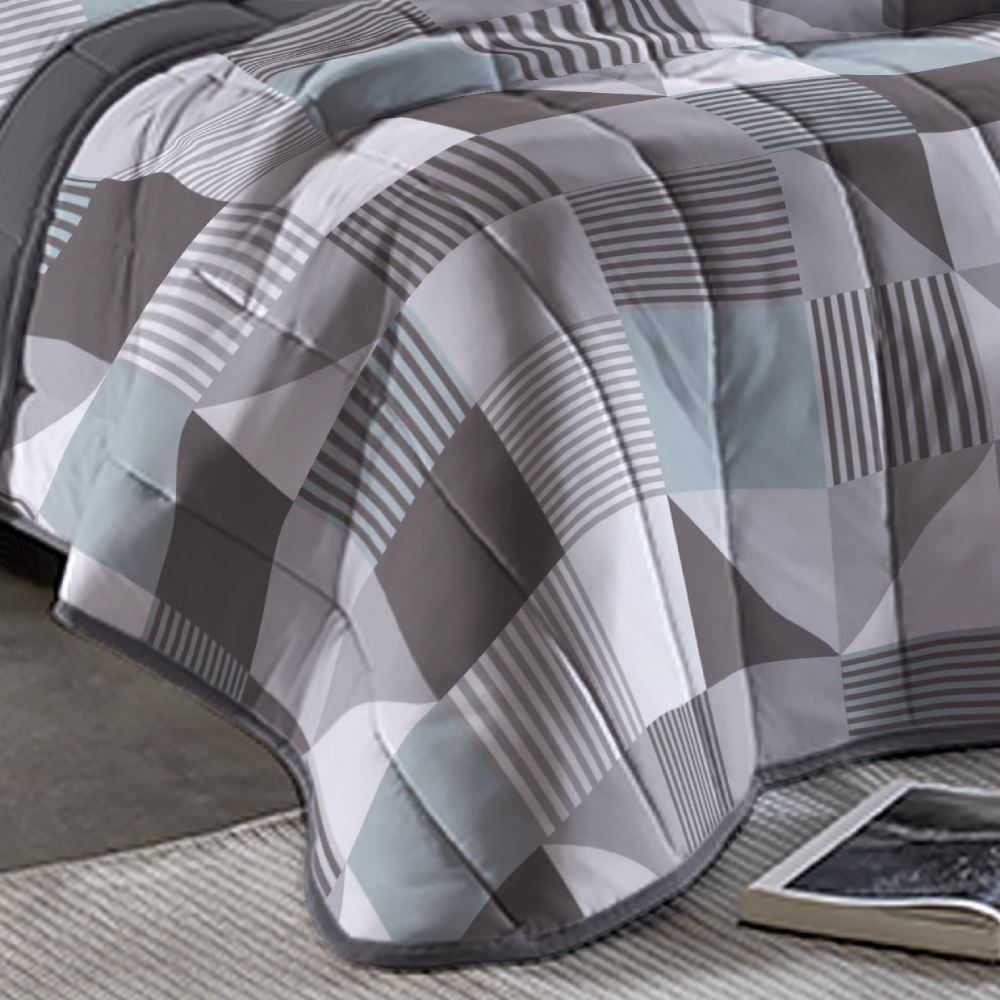 Edredom Casal Malha 100% Algodão Montreal Havan Casa - Storm Cinza