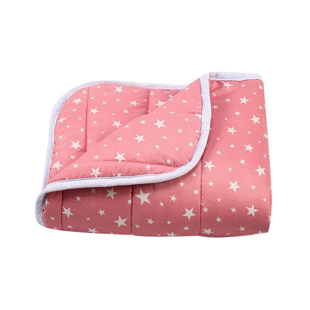 Edredom Casal Microfibra 100% Poliéster Kids Solecasa - Estrelas Rosa