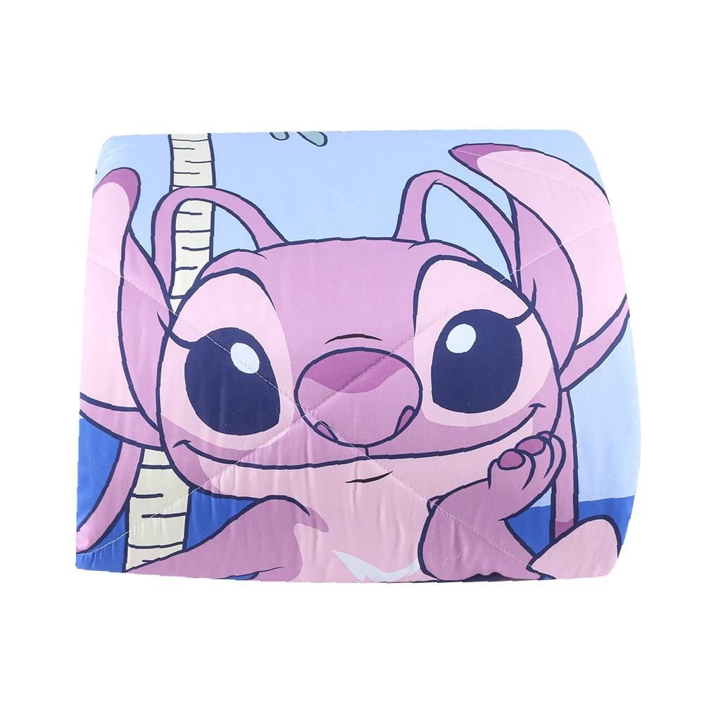 Edredom Casal Microfibra Disney Hedrons  - Stitch Tropical
