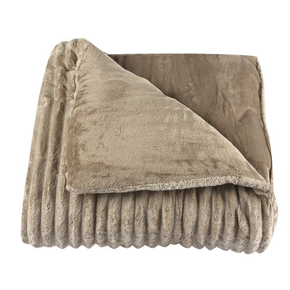 Edredom King 100% Poliéster Premier Canelado Havan Casa - Bege