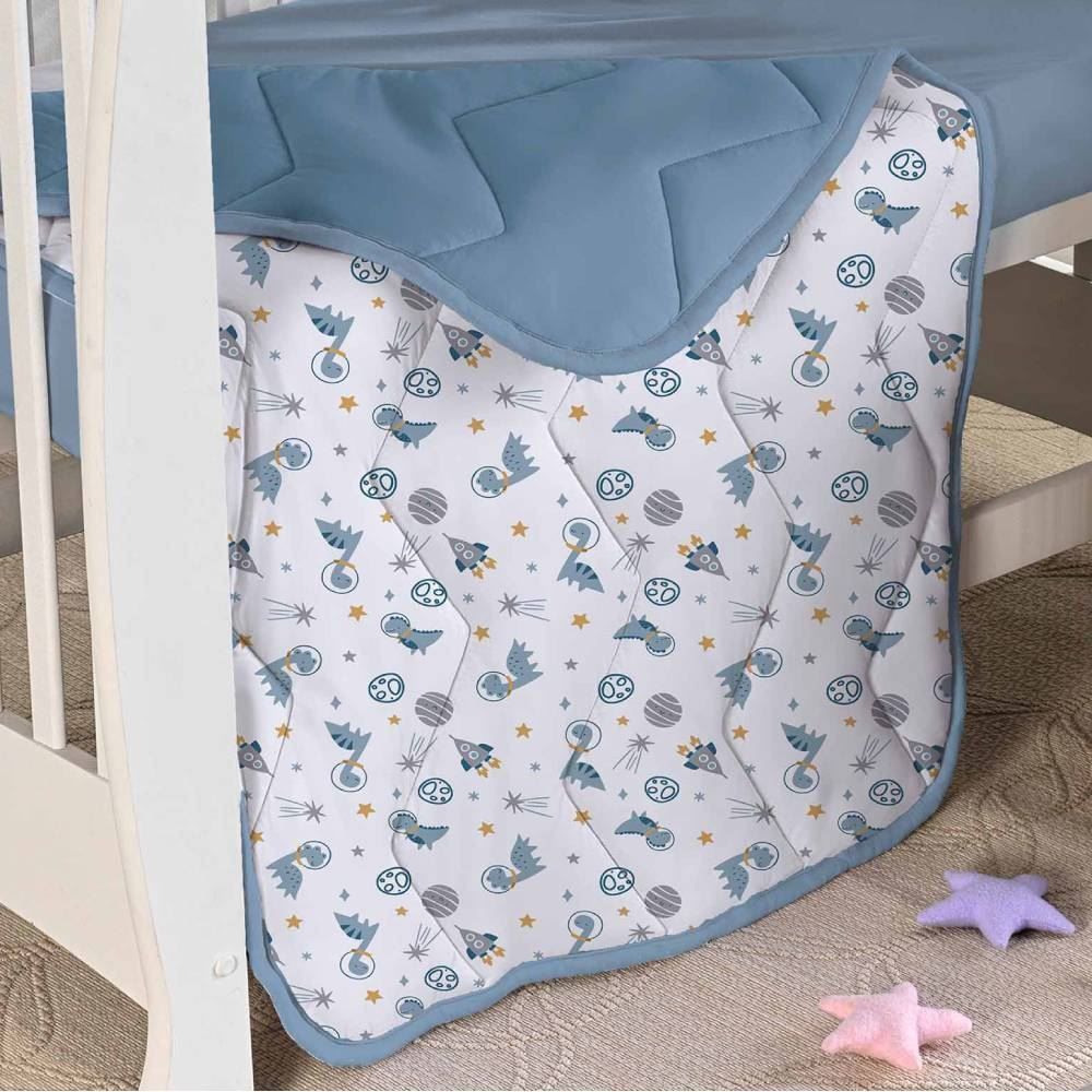 Edredom Para Berço Malha 100% Algodão Havan Baby - Astros