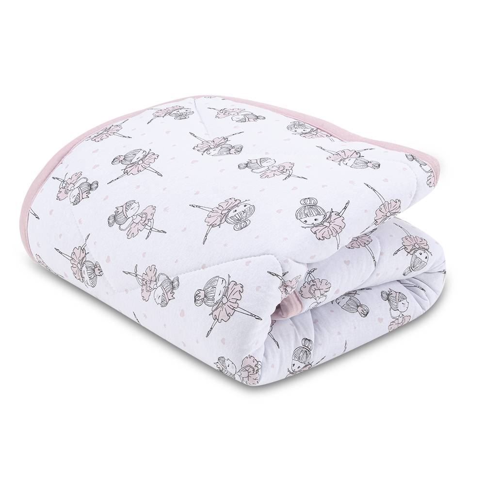 Edredom Para Berço Malha 100% Algodão Havan Baby - Bailarina