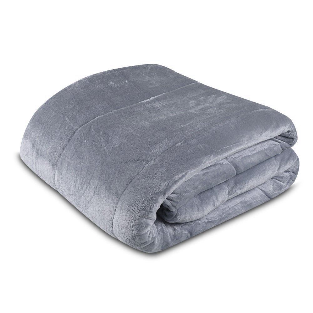 Edredom Queen 100% Poliéster Plush Provence Havan Casa - Cinza